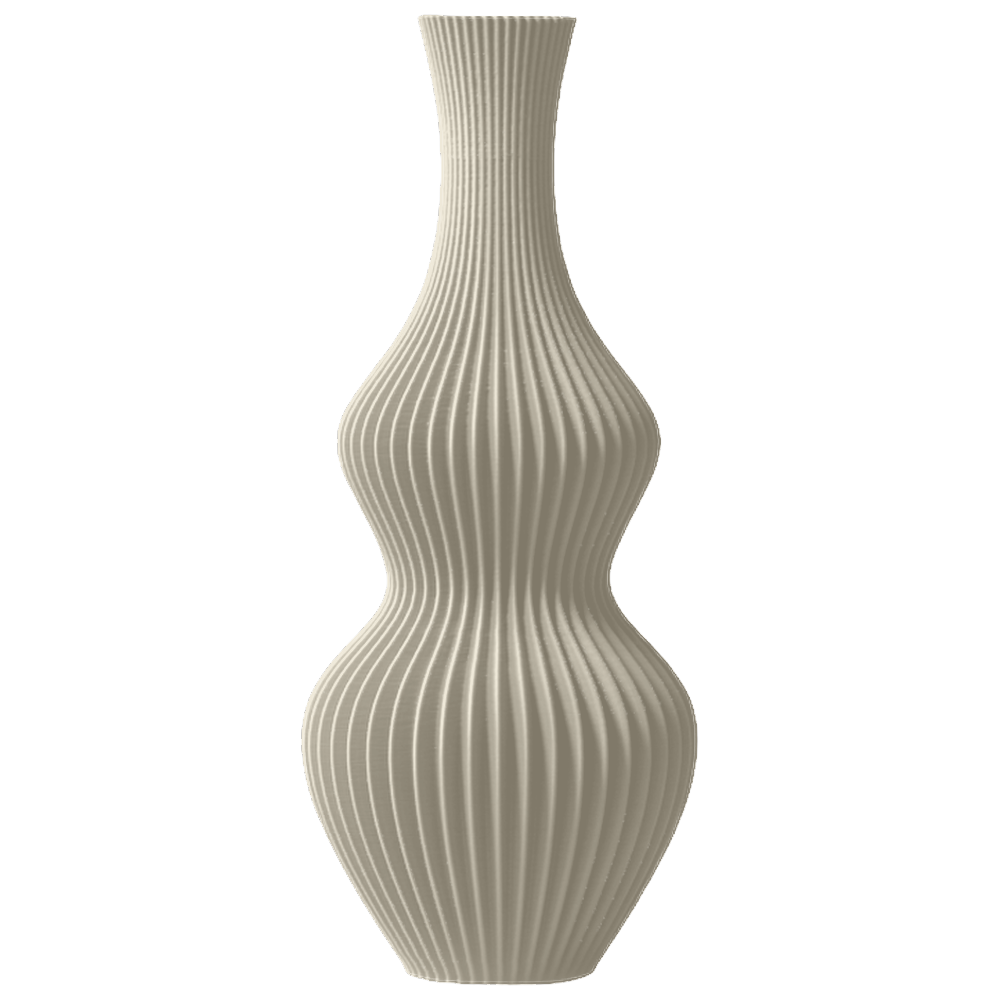 Oriel - Golvende Geribbelde Sculpturale Vaas