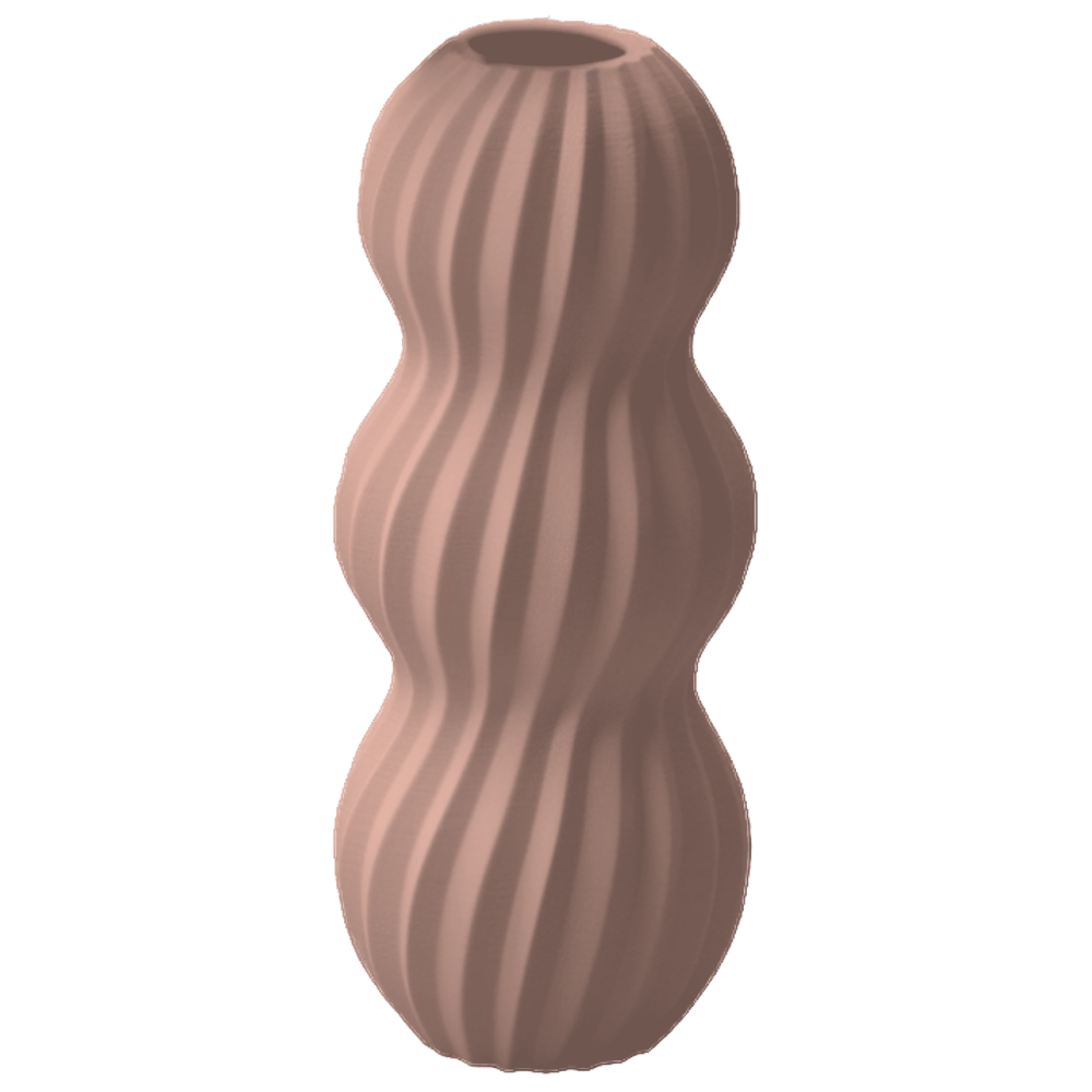 Runa - Golvend Geribbelde Organische Vaas