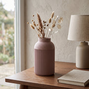 Paxon - Geribbelde Slanke Moderne Vaas — sfeer (bloesem)