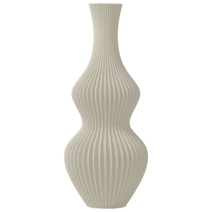 Oriel - Golvende Geribbelde Sculpturale Vaas