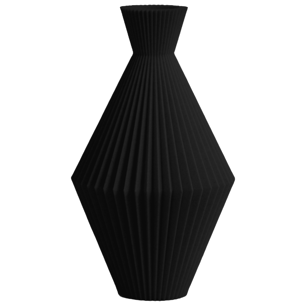 Arden - Geribbelde Facetten Geometrische Sculpturale Vaas