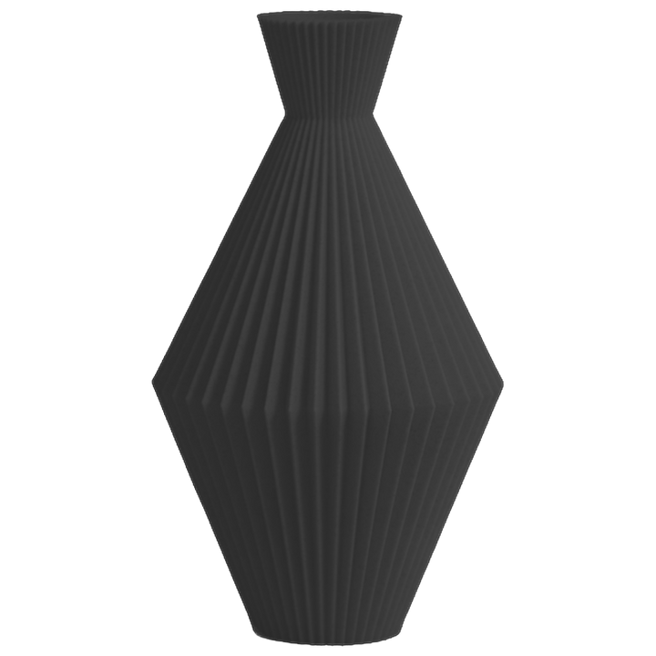Arden - Geribbelde Facetten Geometrische Sculpturale Vaas
