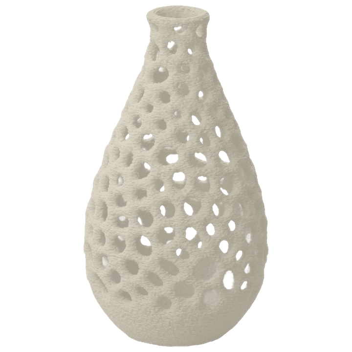 Liva - Geperforeerde Organische Sculpturale Vaas
