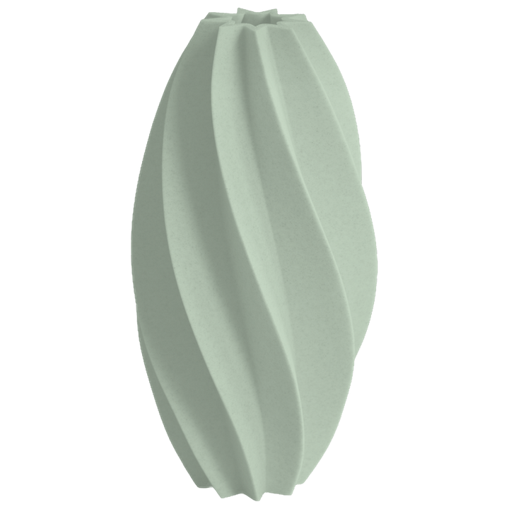 Ceris - Spiraalvormige Geribbelde Sculpturale Vaas