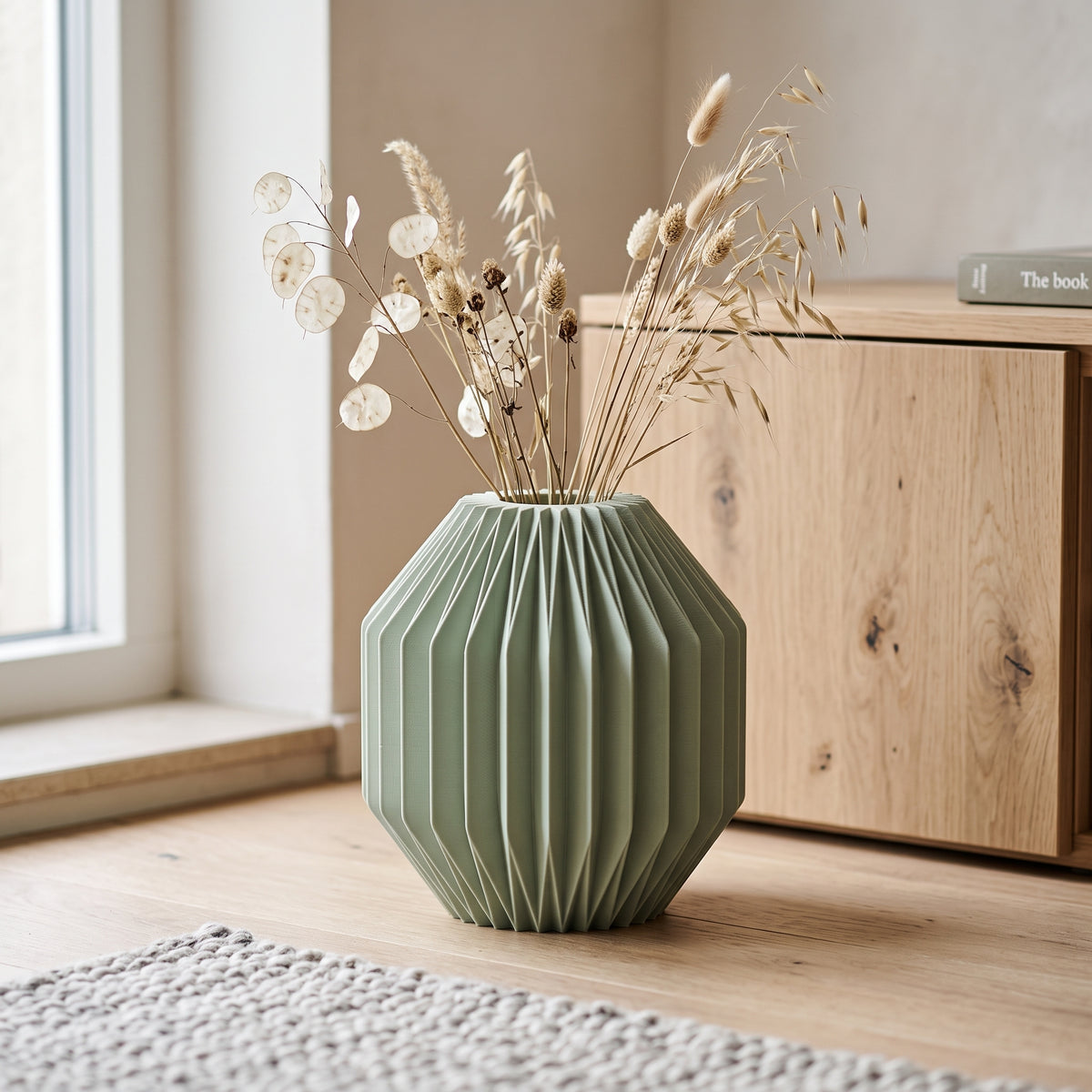 Calen - Gefacetteerde Bolle Sculpturale Vaas — sfeer (salie-1508012_salie__20260928T163531Z)