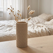 Ravon - Textuurvolle Cilindrische Moderne Vaas — sfeer (creme)