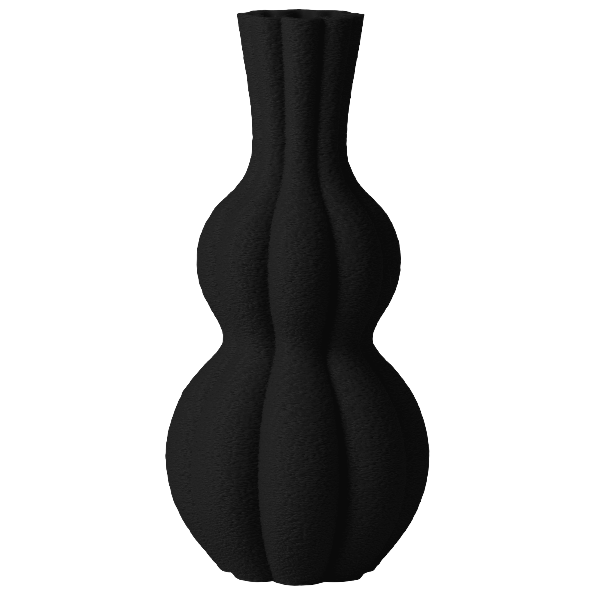 Ember - Geribbelde Organische Sculpturale Vaas