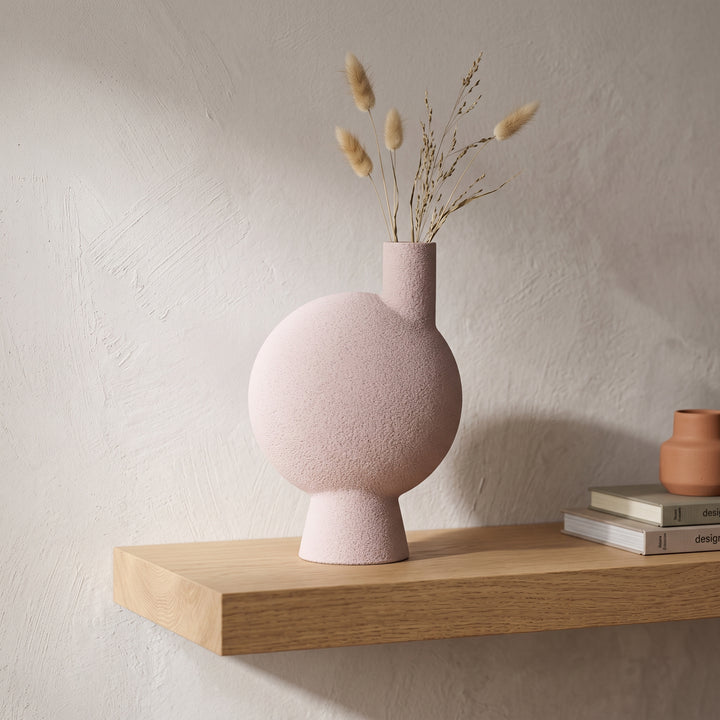 Helia - Asymmetrische Organische Sculpturale Vaas — sfeer (bloesem)