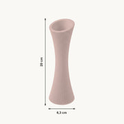 Talin - Gegroefde Taps Geribbeld Moderne Vaas — maat (bloesem-20cm)