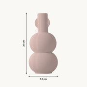Zelma - Gestapelde Bolvormige Sculpturale Vaas — maat (bloesem-20cm)