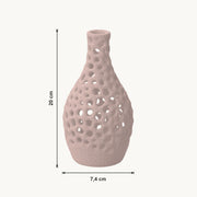 Celso - Geperforeerde Organische Sculpturale Vaas — maat (bloesem-20cm)