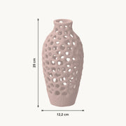 Ulani - Geperforeerde Organische Sculpturale Vaas — maat (bloesem-25cm)