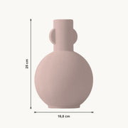 Nessa - Bolvormige Taps Sculpturale Moderne Vaas — maat (bloesem-25cm)