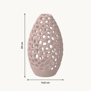 Petra - Geperforeerde Taps Toelopende Sculpturale Vaas — maat (bloesem-25cm)