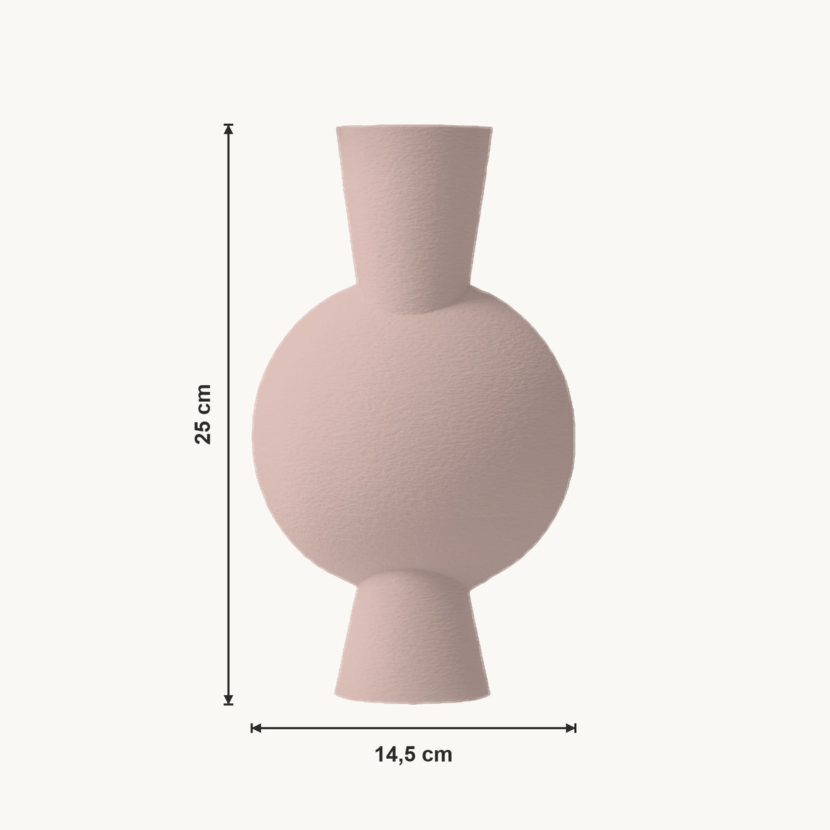 Dessa - Bolle Taps Toelopende Moderne Vaas — maat (bloesem-25cm)