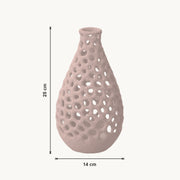 Liva - Geperforeerde Organische Sculpturale Vaas — maat (bloesem-25cm)