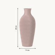 Aluna - Zigzag Taps Sculpturale Vaas — maat (bloesem-25cm)