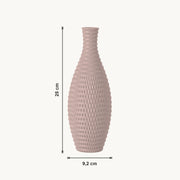 Bronte - Conisch Taps Geribbelde Moderne Vaas — maat (bloesem-25cm)