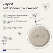 Orden - Gefacetteerde Geribbelde Geometrische Design Vaas — verhaal (creme)