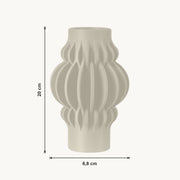 Vesper - Golvend Sculpturale Moderne Vaas — maat (creme-20cm)