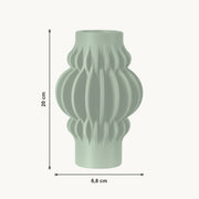 Vesper - Golvend Sculpturale Moderne Vaas — maat (salie-20cm)