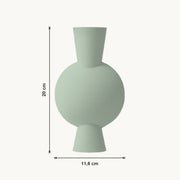 Dessa - Bolle Taps Toelopende Moderne Vaas — maat (salie-20cm)