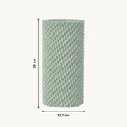 Ravon - Textuurvolle Cilindrische Moderne Vaas — maat (salie-25cm)